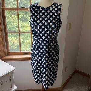Ann Taylor Lattice Print Dress